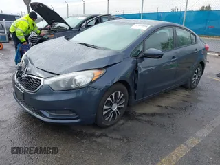 2016 Kia Forte LX with VIN KNAFK4A66G5564020, listed as a IAAI auction lot 41816809 with 106,150 mi miles. Bid and sale history available at carsss.com. Image 17.