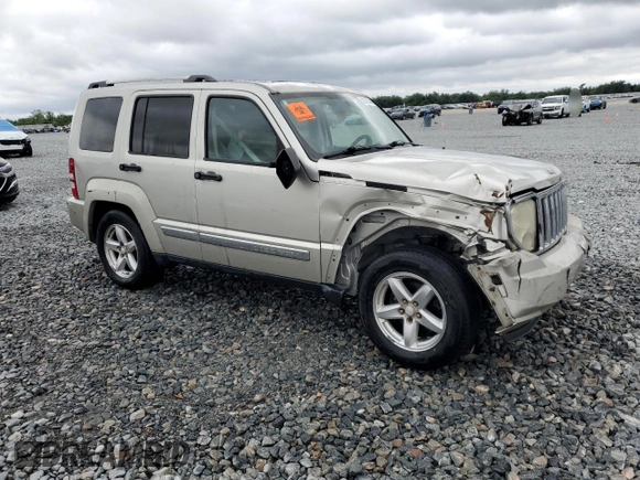 2008 Jeep Liberty Limited with VIN 1J8GP58K48W247360, listed as a Copart auction lot 52101345 with 0 mi miles and Salvage Title. Bid and sale history available at carsss.com. Image 4.
