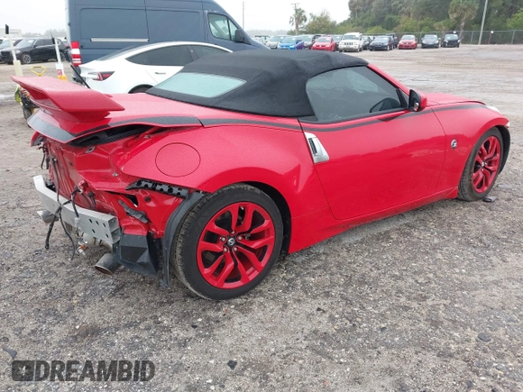 2017 Nissan 370Z Touring with VIN JN1AZ4FH2HM940077, listed as a IAAI auction lot 41410476 with 33,968 mi miles and . Bid and sale history available at DreamBid. Image 4.