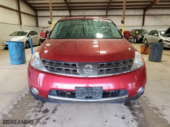 2007 Nissan Murano SL with VIN JN8AZ08W17W659767, listed as a Copart auction lot 50869845 with 159,409 mi miles and Salvage Title. Bid and sale history available at carsss.com. Image 5.