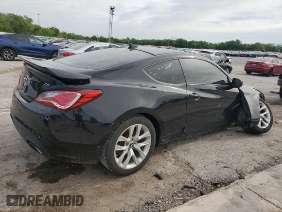 2014 Hyundai Genesis Coupe Premium with VIN KMHHT6KD4EU115015, listed as a Copart auction lot 54055895 with 199,541 mi miles and Salvage title. Bid and sale history available at DreamBid. Image 3.