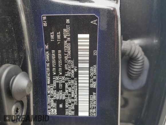 2016 Lexus RX 350 z VIN 2T2BZMCA4GC036411, wystawiony jako Copart lot #60498105 z przebiegiem 51 442 mil mil oraz Szkoda całkowita • Salvage title. Historia ofert i sprzedaży dostępna na DreamBid. Obrazek 12.