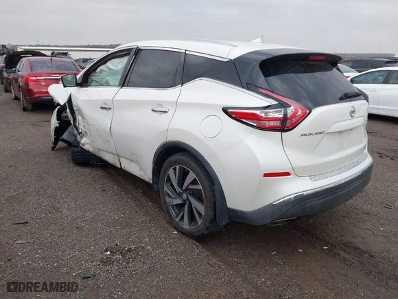 2015 Nissan Murano Platinum with VIN 5N1AZ2MH0FN237598, listed as a IAAI auction lot 41945540 with 177,934 mi miles. Bid and sale history available at carsss.com. Image 3.