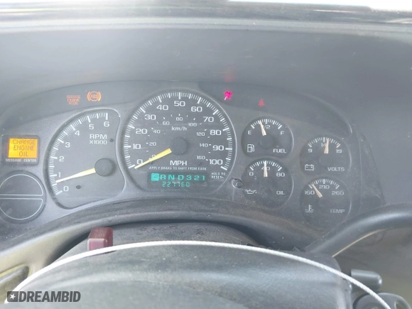 2001 Chevrolet Tahoe LT with VIN 1GNEC13T91R113281, listed as a IAAI auction lot 42081879 with 227,760 mi miles. Bid and sale history available at carsss.com. Image 7.