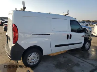 2020 Ram ProMaster City Cargo Van Tradesman with VIN ZFBHRFAB2L6P19766, listed as a Copart auction lot 44208085 with 121,697 mi miles and Salvage Title. Bid and sale history available at carsss.com. Image 3.