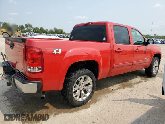 2011 GMC Sierra 1500 SLT with VIN 3GTP2WE32BG233455, listed as a Copart auction lot 58928725 with 155,505 mi miles and Salvage title. Bid and sale history available at DreamBid. Image 3.