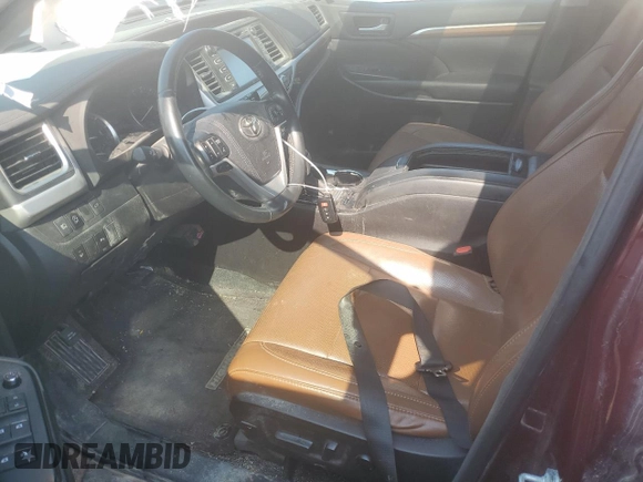 2017 Toyota Highlander Limited with VIN 5TDDZRFH0HS405454, listed as a Copart auction lot 58014445 with 107,647 mi miles and Clean title. Bid and sale history available at DreamBid. Image 7.