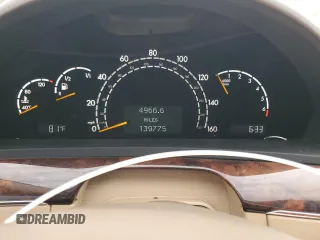 2005 Mercedes-Benz S 500 z VIN WDBNG84J15A459282, wystawiony jako Copart lot #58610135 z przebiegiem 139 775 mil mil oraz Szkoda całkowita • Salvage title. Historia ofert i sprzedaży dostępna na DreamBid. Obrazek 9.