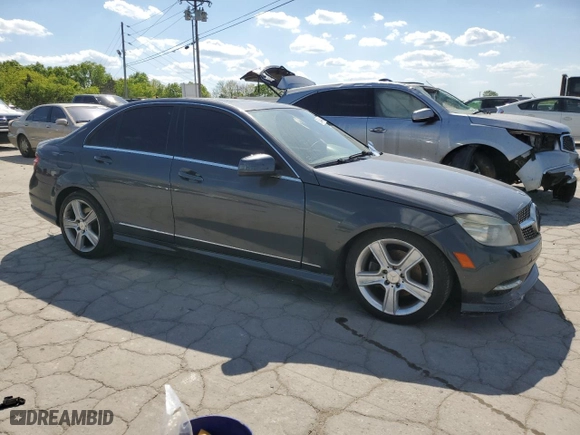 2011 Mercedes-Benz C-Class C 300 Sport with VIN WDDGF8BB7BR143686, listed as a Copart auction lot 72324644 with 171,635 mi miles and Salvage Title. Bid and sale history available at carsss.com. Image 4.