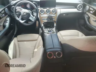 2019 Mercedes-Benz C 300 with VIN 55SWF8DB7KU295023, listed as a Copart auction lot 60521195 with 69,097 mi miles and Salvage title. Bid and sale history available at DreamBid. Image 8.