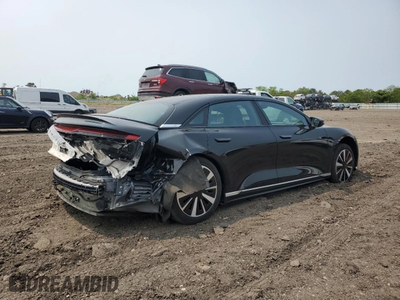 2023 Lucid Air Pure z VIN 50EA1PFA8PA008146, wystawiony jako Copart lot #59182745 z przebiegiem 23 861 mil mil oraz Szkoda całkowita • Salvage title. Historia ofert i sprzedaży dostępna na DreamBid. Obrazek 3.
