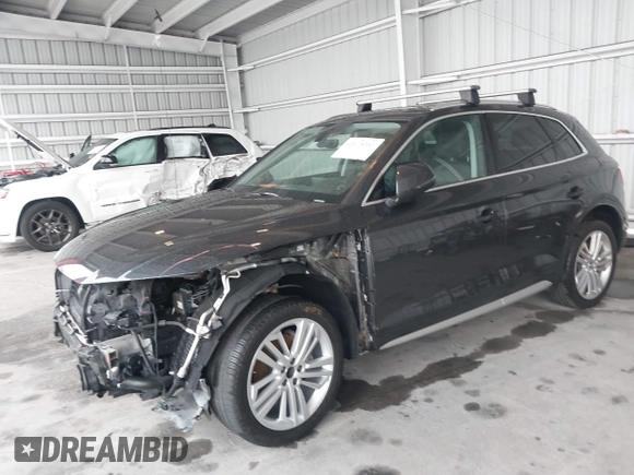 2019 Audi Q5 Premium Plus with VIN WA1BNAFY5K2133206, listed as a IAAI auction lot 42415360 with 35,153 mi miles and . Bid and sale history available at DreamBid. Image 2.