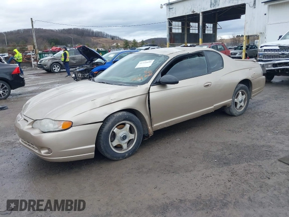 2005 Chevrolet Monte Carlo LS with VIN 2G1WW12E559244272, listed as a IAAI auction lot 41731695 with 144,831 mi miles. Bid and sale history available at carsss.com. Image 17.