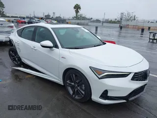 2025 Acura Integra w/A-Spec Package z VIN 19UDE4H30SA000846, wystawiony jako IAAI lot #41806006 z przebiegiem 5 941 mil mil oraz . Historia ofert i sprzedaży dostępna na DreamBid. Obrazek 1.