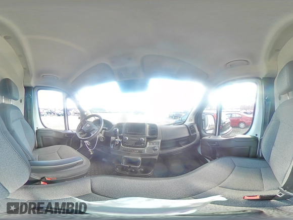 2023 Ram ProMaster Cargo with VIN 3C6MRVJG5PE530120, listed as a Copart auction lot 45727275 with 53,871 mi miles and Salvage Title. Bid and sale history available at DreamBid. Image 15.