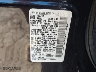 2017 Infiniti QX70 with VIN JN8CS1MU9HM140437, listed as a IAAI auction lot 41270542 with 72,312 mi miles. Bid and sale history available at carsss.com. Image 9.