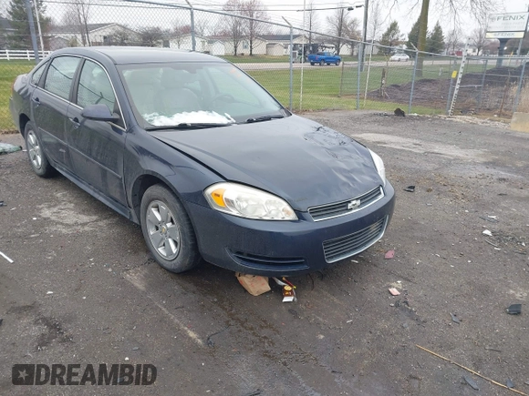 2009 Chevrolet Impala LT with VIN 2G1WT57K091161626, listed as a IAAI auction lot 41999593 with 114,366 mi miles and . Bid and sale history available at DreamBid. Image 1.