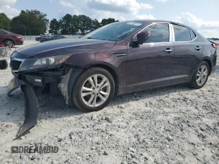 2013 Kia Optima EX z VIN 5XXGN4A70DG245078, wystawiony jako Copart lot #67295774 z przebiegiem Nie podano mil oraz Szkoda całkowita • Salvage title. Historia ofert i sprzedaży dostępna na DreamBid. Obrazek 1.