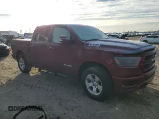 2022 Ram 1500 Big Horn with VIN 1C6SRFFM8NN281204, listed as a Copart auction lot 53854405 with 21,153 mi miles and Non Repairable. Bid and sale history available at carsss.com. Image 4.