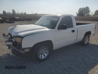 2006 Chevrolet Silverado 1500 Work Truck with VIN 3GCEC14VX6G246762, listed as a Copart auction lot 46645975 with 198,696 mi miles and Salvage Title. Bid and sale history available at carsss.com. Image 1.