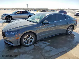 2021 Hyundai Sonata SEL with VIN 5NPEF4JA4MH082200, listed as a Copart auction lot 48205075 with 57,581 mi miles and Salvage Title. Bid and sale history available at carsss.com. Image 1.