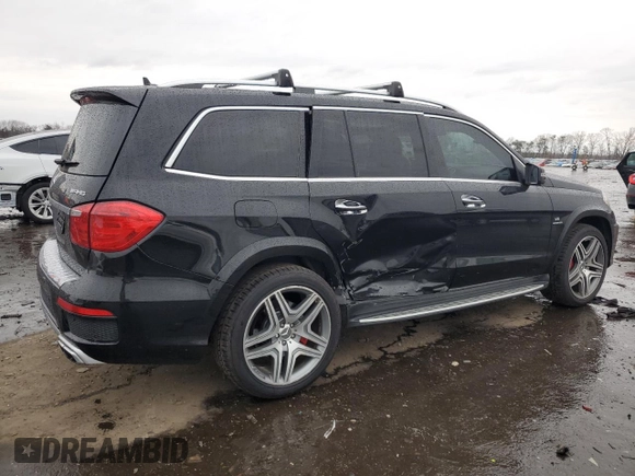 2015 Mercedes-Benz GL-Class GL 63 AMG with VIN 4JGDF7EE6FA609007, listed as a Copart auction lot 44632454 with 124,882 mi miles. Bid and sale history available at carsss.com. Image 3.