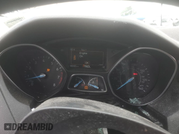 2018 Ford Focus SE with VIN 1FADP3F28JL292624, listed as a Copart auction lot 58960775 with 99,385 mi miles and Salvage title. Bid and sale history available at DreamBid. Image 9.