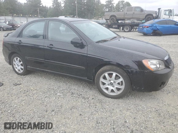 2005 Kia Spectra LX z VIN KNAFE121155165277, wystawiony jako Copart lot #55357155 z przebiegiem Nie podano mil oraz Czysty tytuł • Clean title. Historia ofert i sprzedaży dostępna na DreamBid. Obrazek 4.