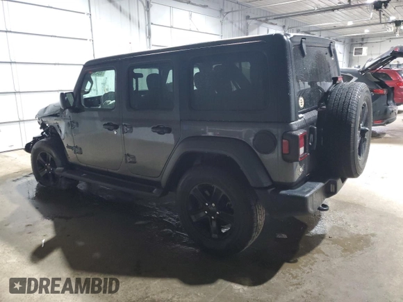 2021 Jeep Wrangler Unlimited Sport S with VIN 1C4HJXDN5MW859800, listed as a Copart auction lot 85436824 with 40,010 mi miles and Salvage Title. Bid and sale history available at carsss.com. Image 2.