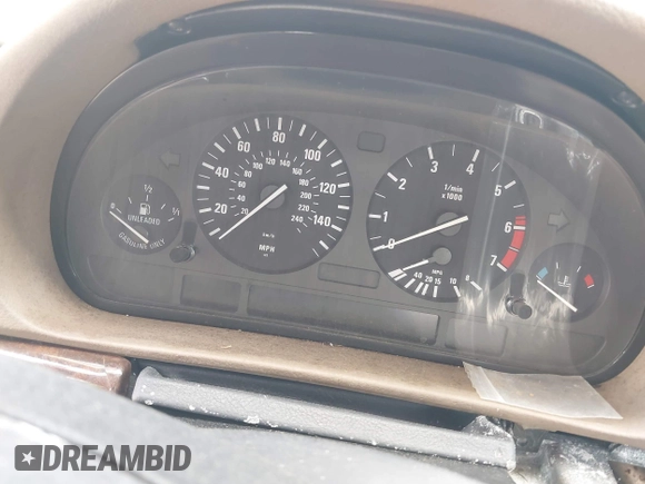 1999 BMW 7 Series 740il with VIN WBAGH8334XDP01166, listed as a IAAI auction lot 42073939 with 1 mi miles. Bid and sale history available at carsss.com. Image 7.
