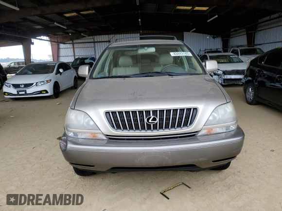 1999 Lexus RX 300 Luxury SUV with VIN JT6HF10U3X0090353, listed as a Copart auction lot 43443185 with 150,462 mi miles and Clean Title. Bid and sale history available at carsss.com. Image 5.