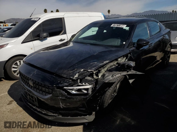 2023 Polestar 2 with VIN YSMEG3KA5PL162700, listed as a Copart auction lot 77571184 with 0 mi miles and Salvage Title. Bid and sale history available at carsss.com. Image 1.