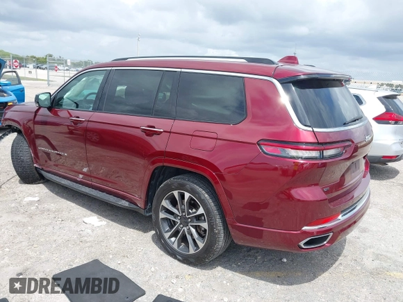 2021 Jeep Grand Cherokee Overland with VIN 1C4RJJDG7M8204108, listed as a IAAI auction lot 42005428 with 68,369 mi miles and . Bid and sale history available at DreamBid. Image 3.