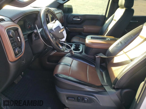 2019 Chevrolet Silverado 1500 High Country with VIN 1GCUYHEL9KZ311727, listed as a Copart auction lot 43365025 with 163,629 mi miles and Salvage Title. Bid and sale history available at carsss.com. Image 7.