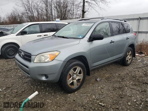 2008 Toyota RAV4 with VIN JTMBD35V485163185, listed as a Copart auction lot 47876345 with 287,833 mi miles and Clean Title. Bid and sale history available at carsss.com. Image 1.