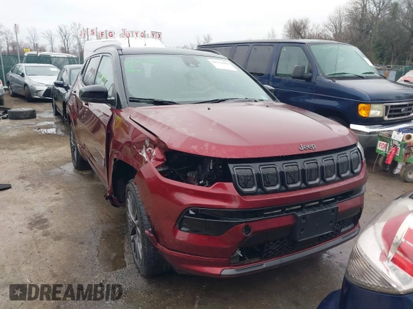 2022 Jeep Compass High Altitude with VIN 3C4NJDCB8NT157535, listed as a IAAI auction lot 41752395 with 30,464 mi miles and . Bid and sale history available at DreamBid. Image 12.