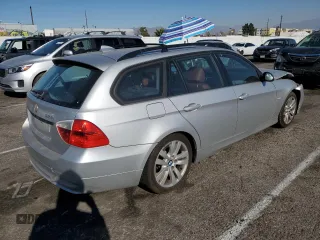 2007 BMW 3 Series 328i with VIN WBAVS13597FV95030, listed as a Copart auction lot 87953205 with 0 mi miles and Salvage Title. Bid and sale history available at carsss.com. Image 3.