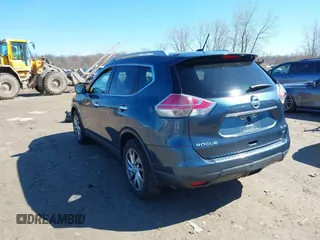 2014 Nissan Rogue S with VIN 5N1AT2MV1EC820635, listed as a IAAI auction lot 41814010 with 168,926 mi miles. Bid and sale history available at carsss.com. Image 3.