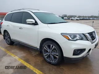2017 Nissan Pathfinder S with VIN 5N1DR2MN3HC642131, listed as a IAAI auction lot 41592603 with 76,836 mi miles and . Bid and sale history available at DreamBid. Image 1.