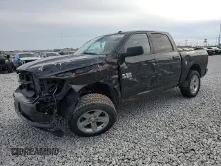 2018 Ram 1500 Express with VIN 3C6RR7KT9JG130988, listed as a Copart auction lot 86608254 with 76,848 mi miles and Salvage title. Bid and sale history available at DreamBid. Image 1.