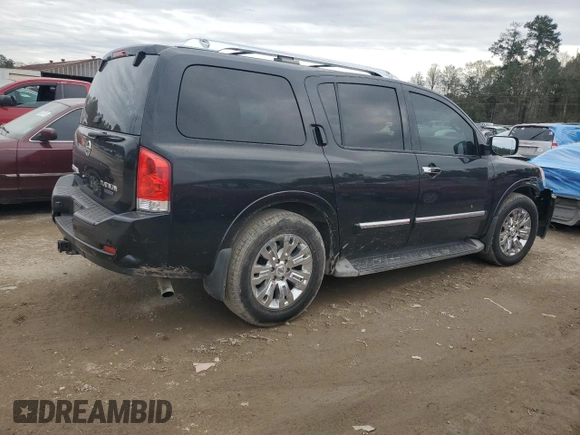 2015 Nissan Armada Platinum z VIN 5N1BA0NF5FN610793, wystawiony jako Copart lot #88765185 z przebiegiem 174 327 mil mil oraz Szkoda całkowita • Salvage title. Historia ofert i sprzedaży dostępna na DreamBid. Obrazek 3.