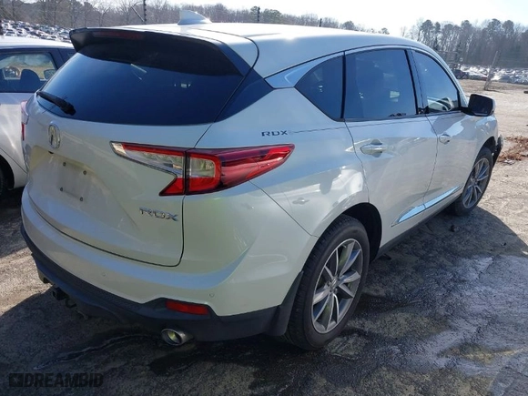 2019 Acura RDX w/Technology Pkg with VIN 5J8TC1H55KL000167, listed as a IAAI auction lot 41431718 with 111,791 mi miles. Bid and sale history available at carsss.com. Image 4.