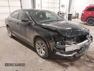 2015 Chrysler 200 Limited with VIN 1C3CCCAB2FN745256, listed as a IAAI auction lot 41360604 with 200,970 mi miles. Bid and sale history available at carsss.com. Image 1.