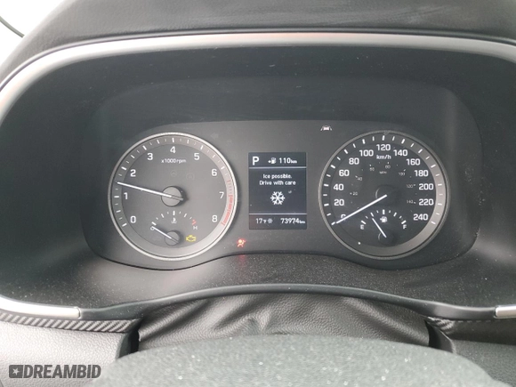 2020 Hyundai Tucson Value with VIN KM8J3CA4XLU089910, listed as a Copart auction lot 46054275 with 73,974 mi miles and Salvage Title. Bid and sale history available at carsss.com. Image 9.