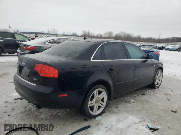 2007 Audi A4 2.0T with VIN WAUAF78E47A093098, listed as a Copart auction lot 86976454 with 98,237 mi miles and Clean Title. Bid and sale history available at carsss.com. Image 3.