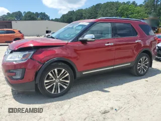 2016 Ford Explorer Platinum with VIN 1FM5K8HTXGGB49137, listed as a Copart auction lot 60952975 with 95,555 mi miles and Salvage title. Bid and sale history available at DreamBid. Image 1.