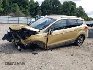 2015 Ford Escape Titanium with VIN 1FMCU0JX6FUA04449, listed as a Copart auction lot 63916685 with 93,505 mi miles and Salvage title. Bid and sale history available at DreamBid. Image 1.