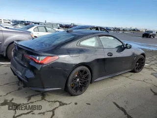 2022 BMW M4 Competition xDrive with VIN WBS43AZ06NCK53291, listed as a Copart auction lot 44604215 with 20,779 mi miles and Salvage Title. Bid and sale history available at carsss.com. Image 3.