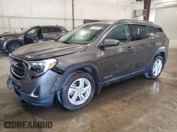 2019 GMC Terrain SLE with VIN 3GKALTEXXKL338843, listed as a Copart auction lot 63442455 with 29,724 mi miles and Salvage title. Bid and sale history available at DreamBid. Image 1.
