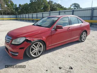 2013 Mercedes-Benz C-Class C 250 Sport with VIN WDDGF4HB9DA806032, listed as a Copart auction lot 52032625 with 129,803 mi miles and Salvage Title. Bid and sale history available at carsss.com. Image 1.